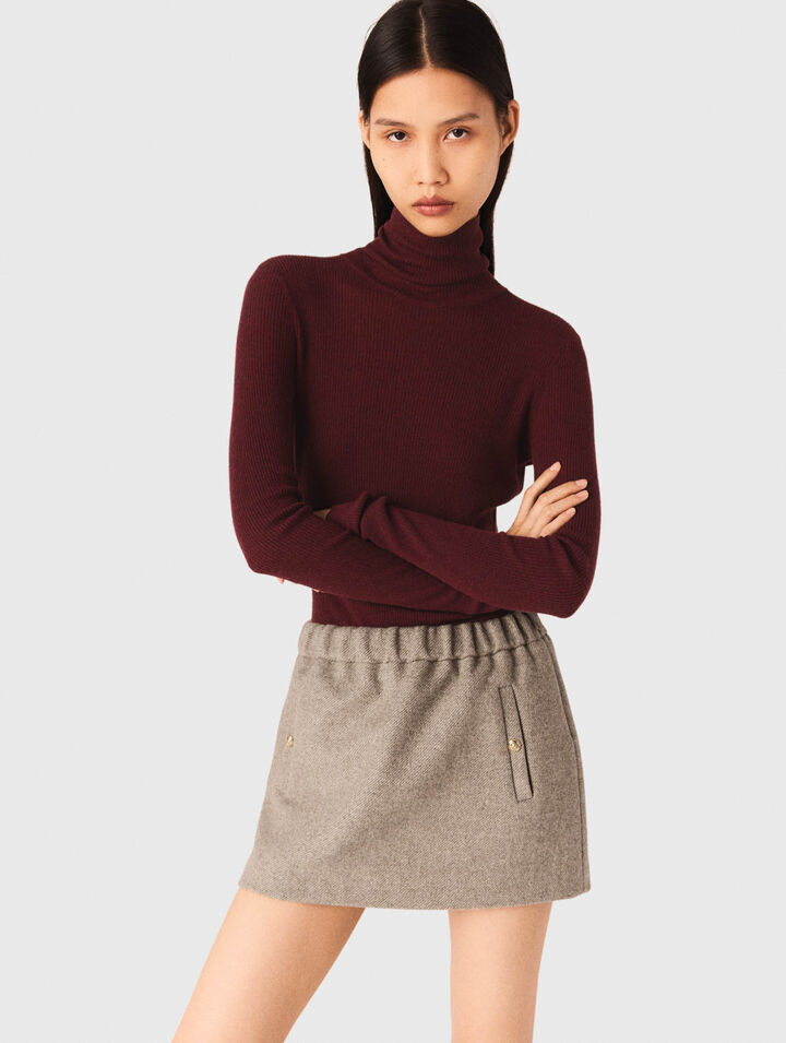 Cardigan à col polo ouvert