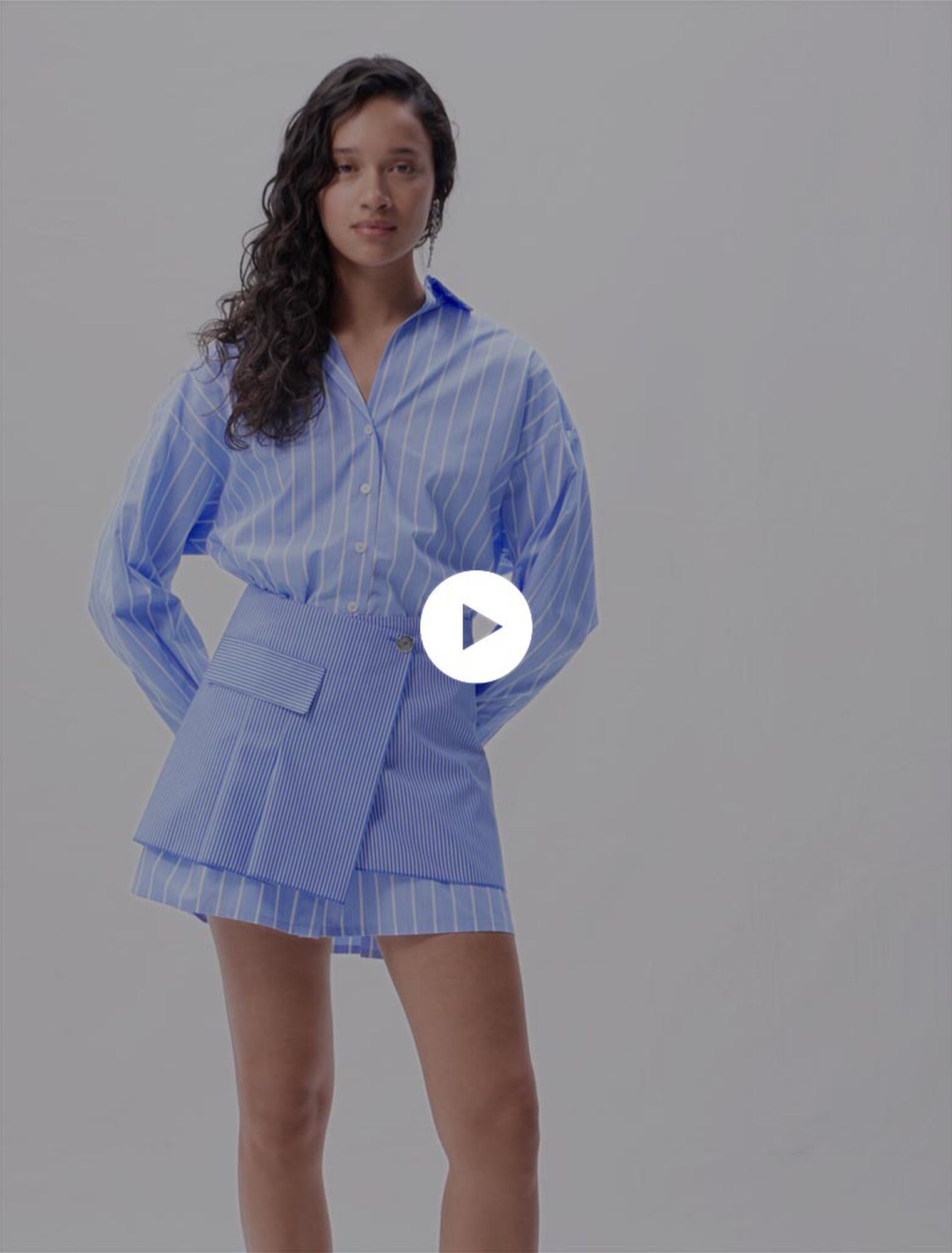Robe 2-en-1 à rayures