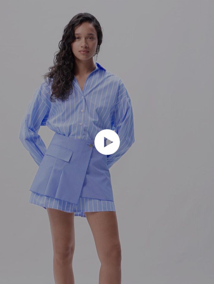 2-in-1 striped dress