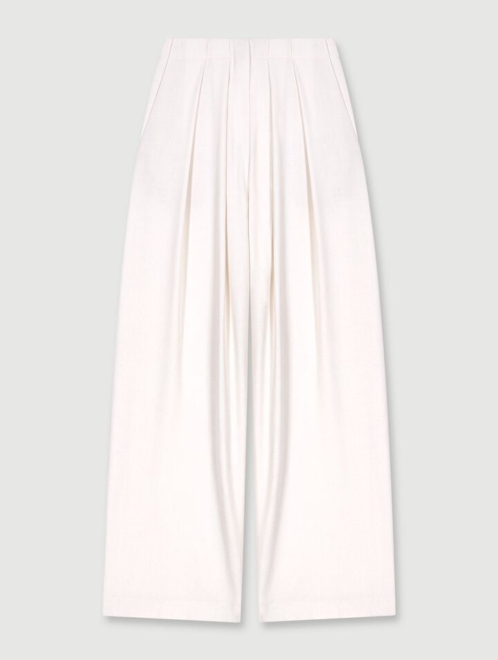 Pantalon de tailleur large
