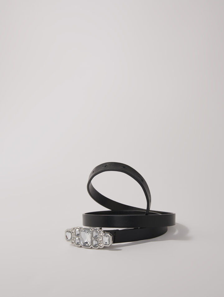 Ceinture fine à strass