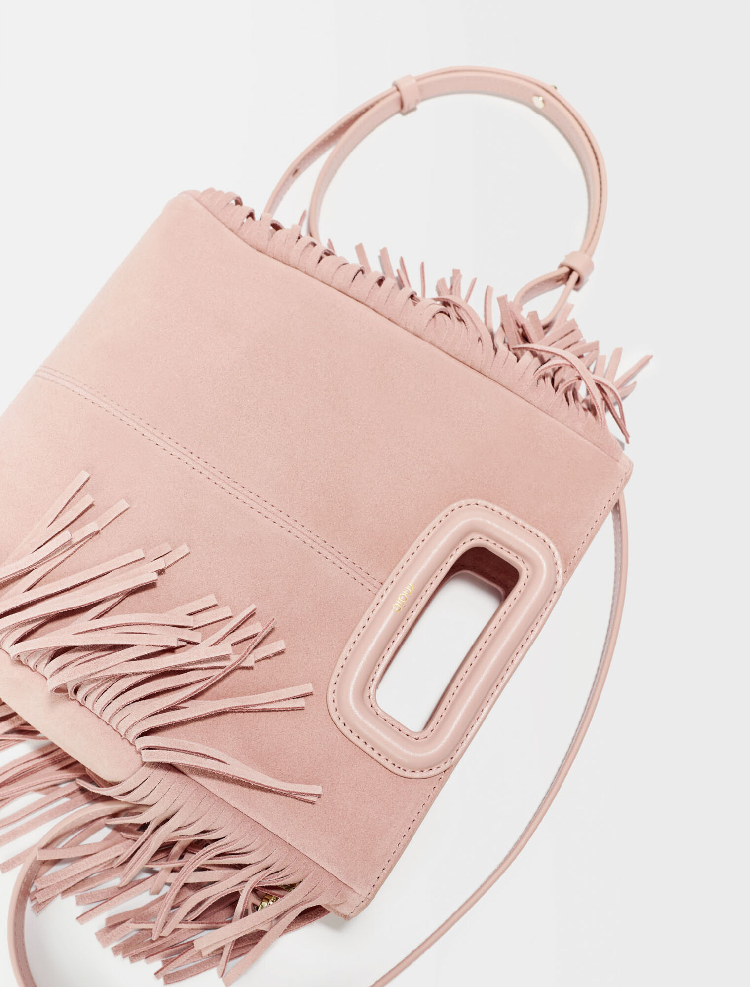 Sac M en cuir suède