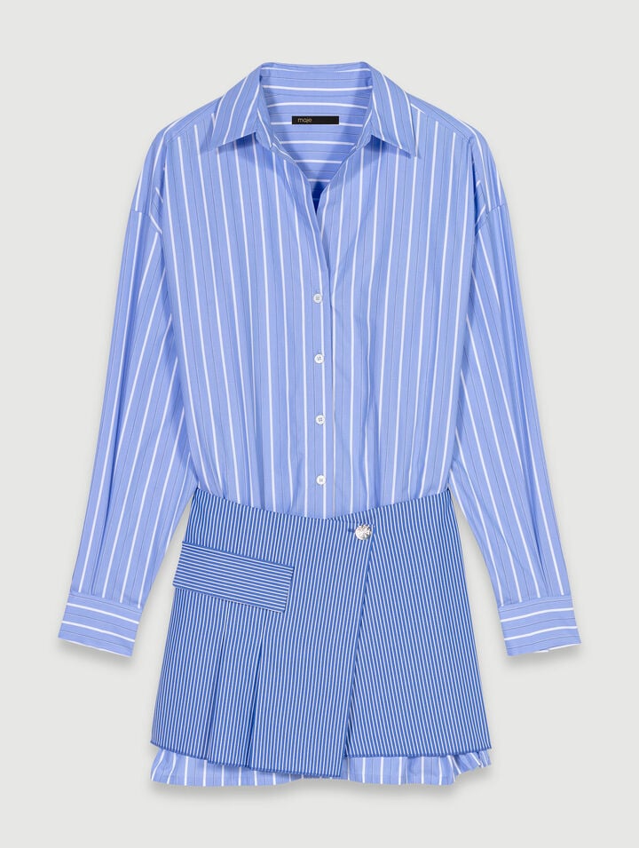 Robe 2-en-1 à rayures