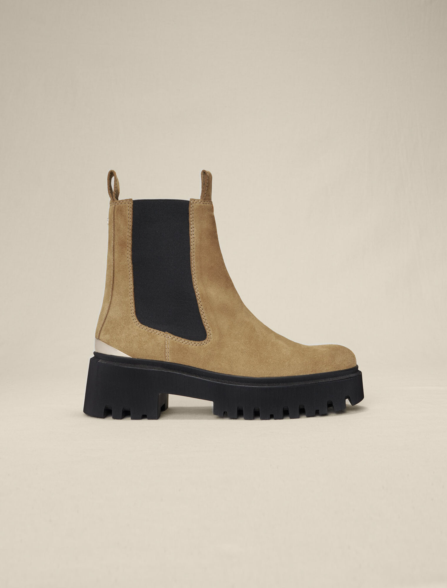 Bottines en cuir à plateforme