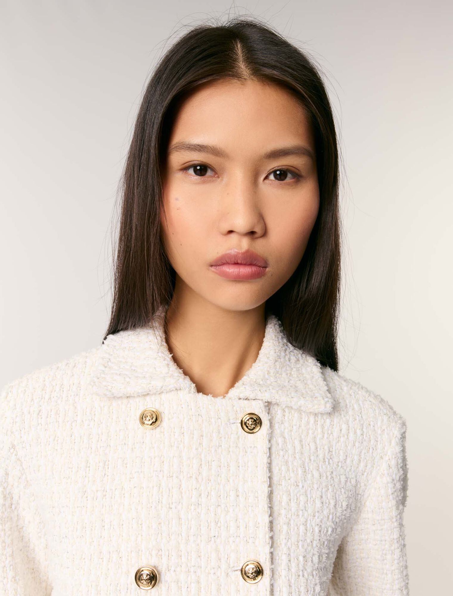 Blouson court en tweed