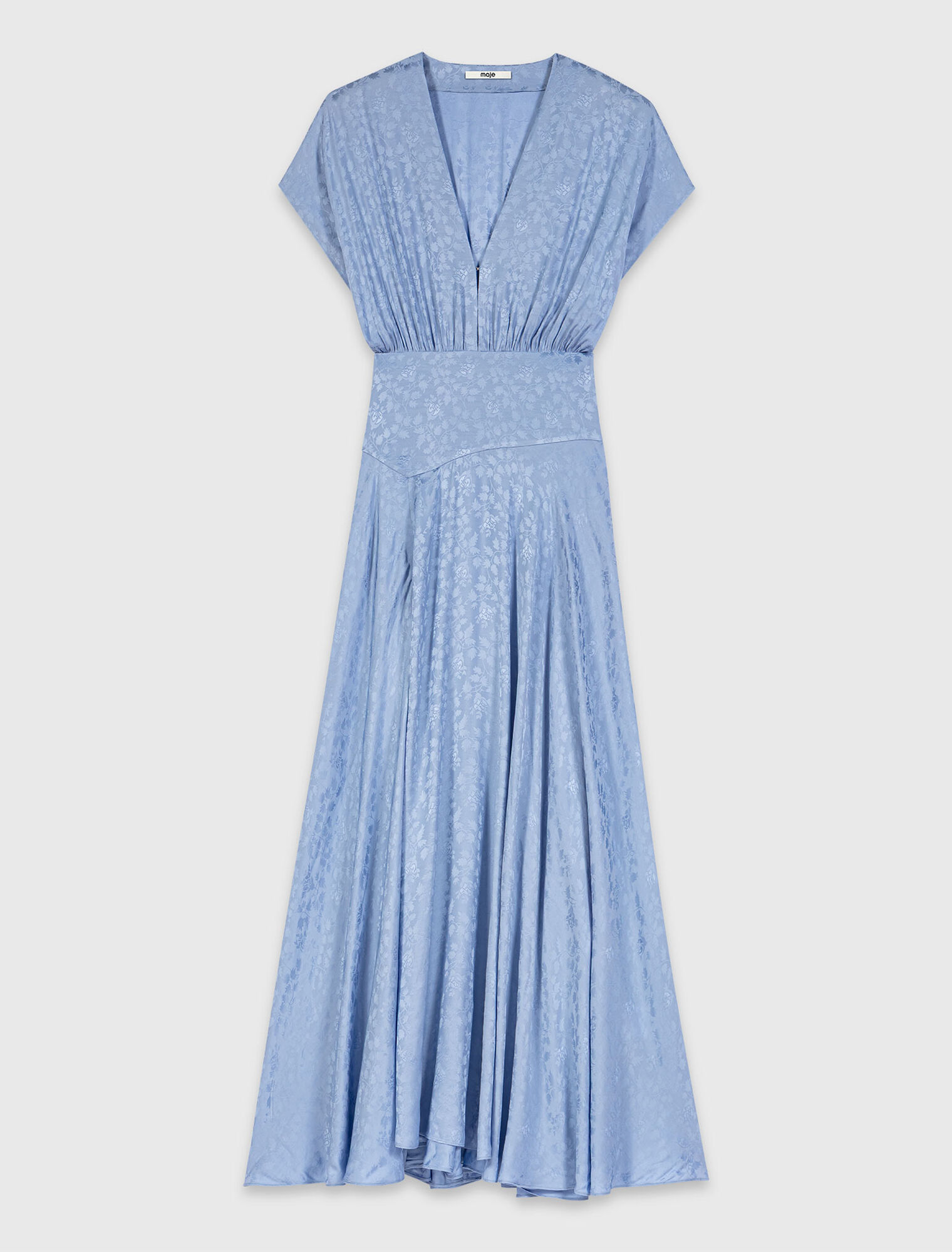 Patterned jacquard maxi dress