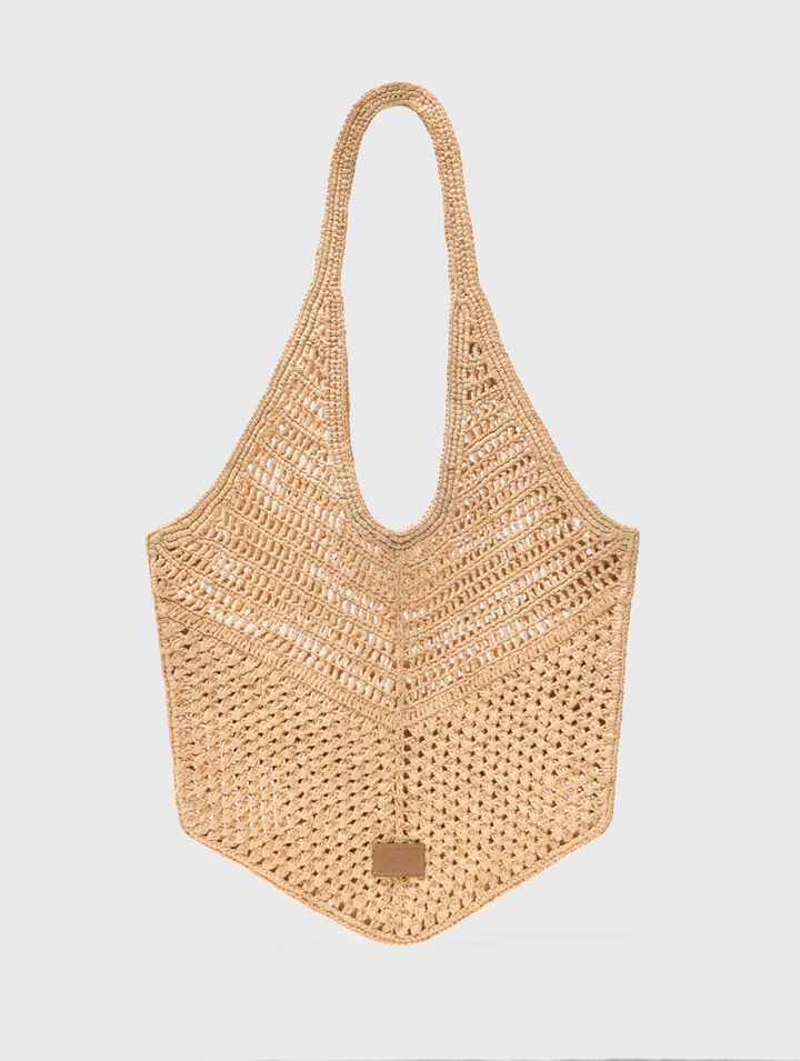 Natural raffia bag