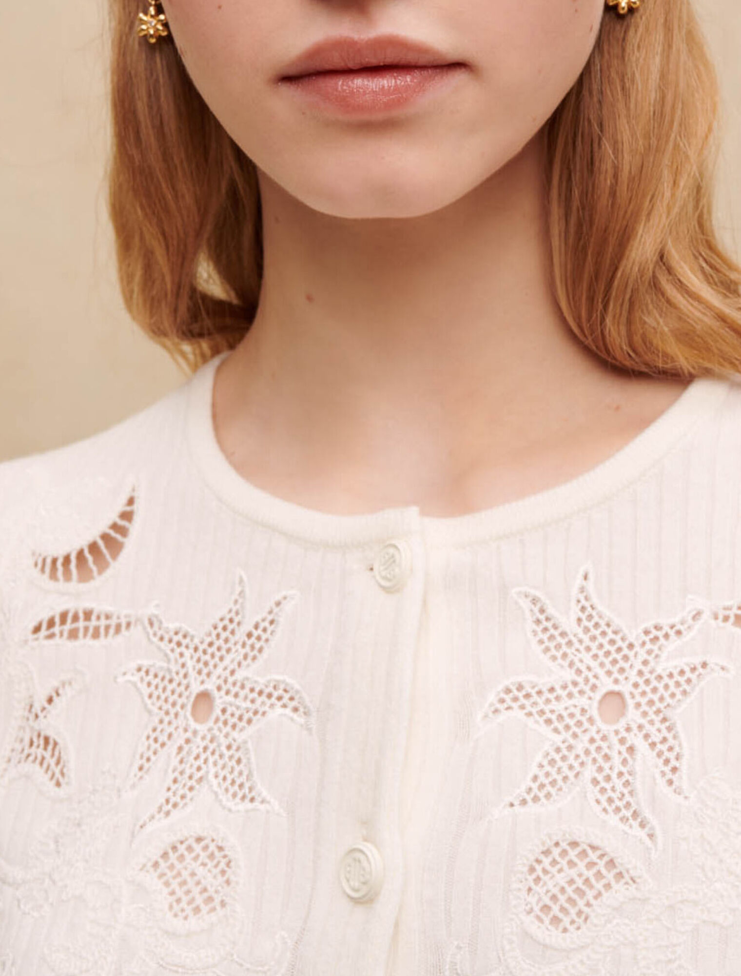 Embroidered cardigan
