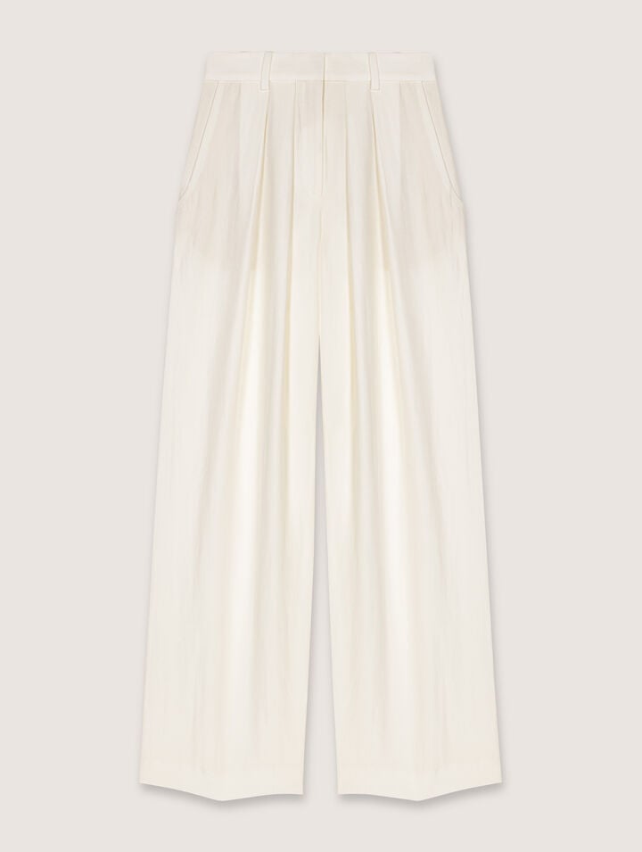 Wide-leg suit trousers