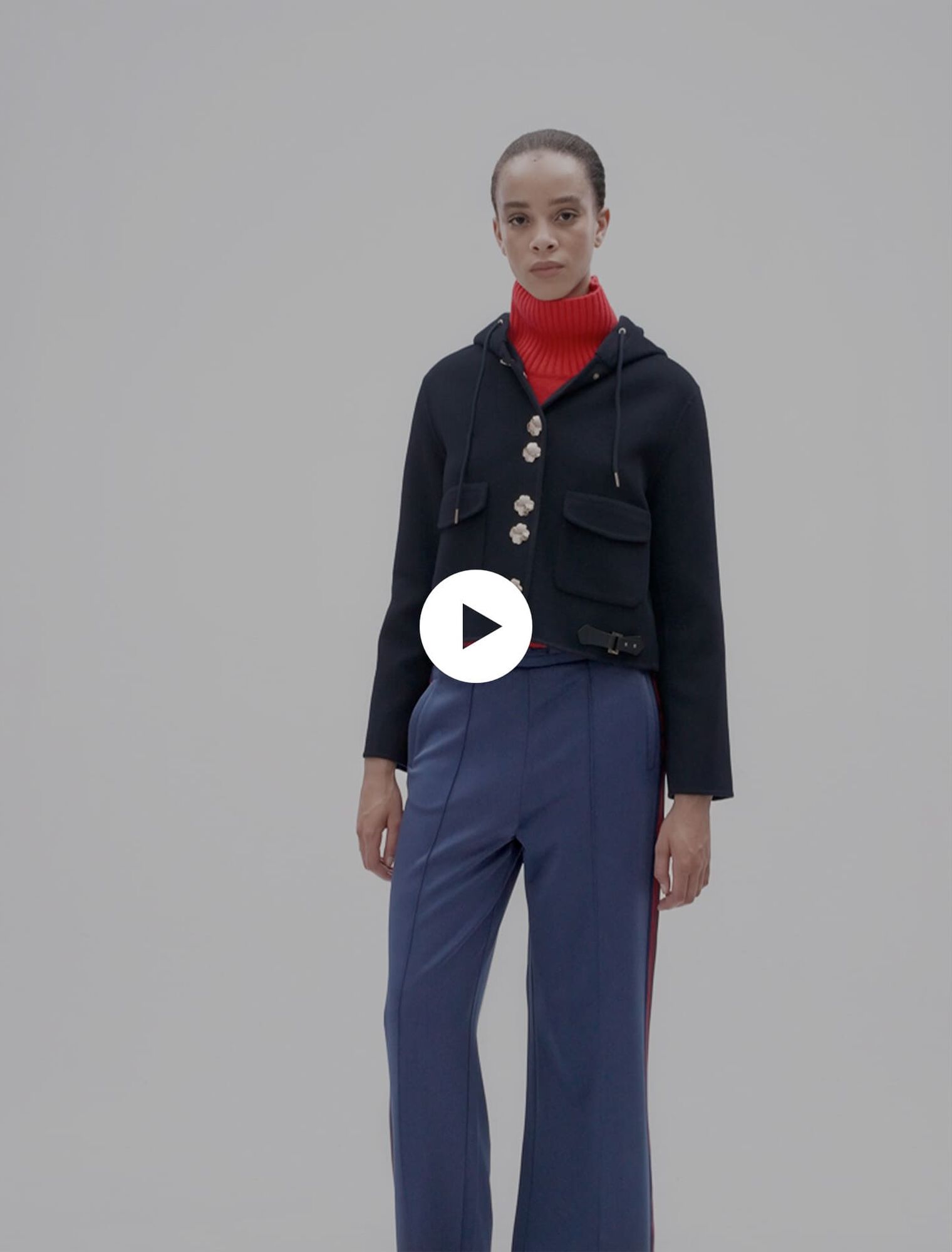 Blouson court double face