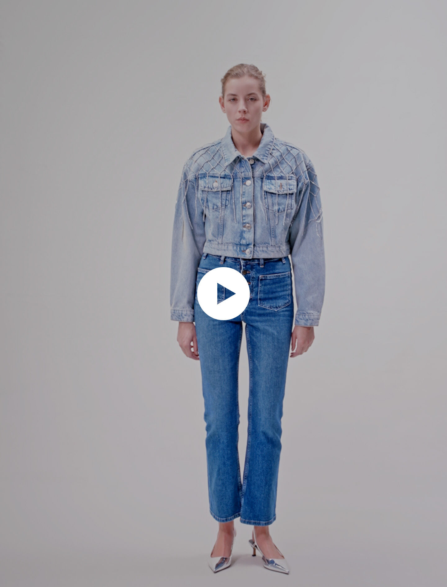 Veste en jean maje hotsell