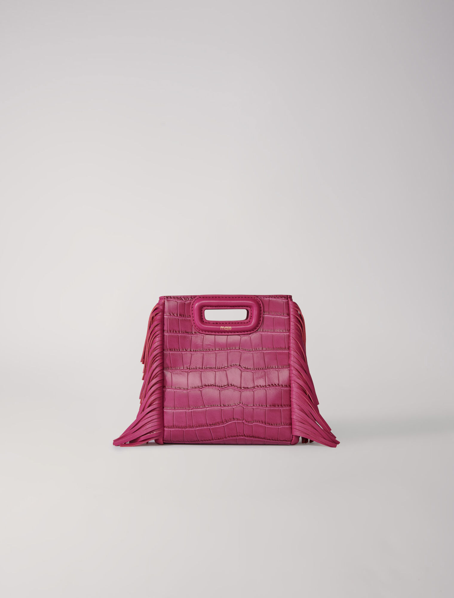 Sac M Mini en cuir croco