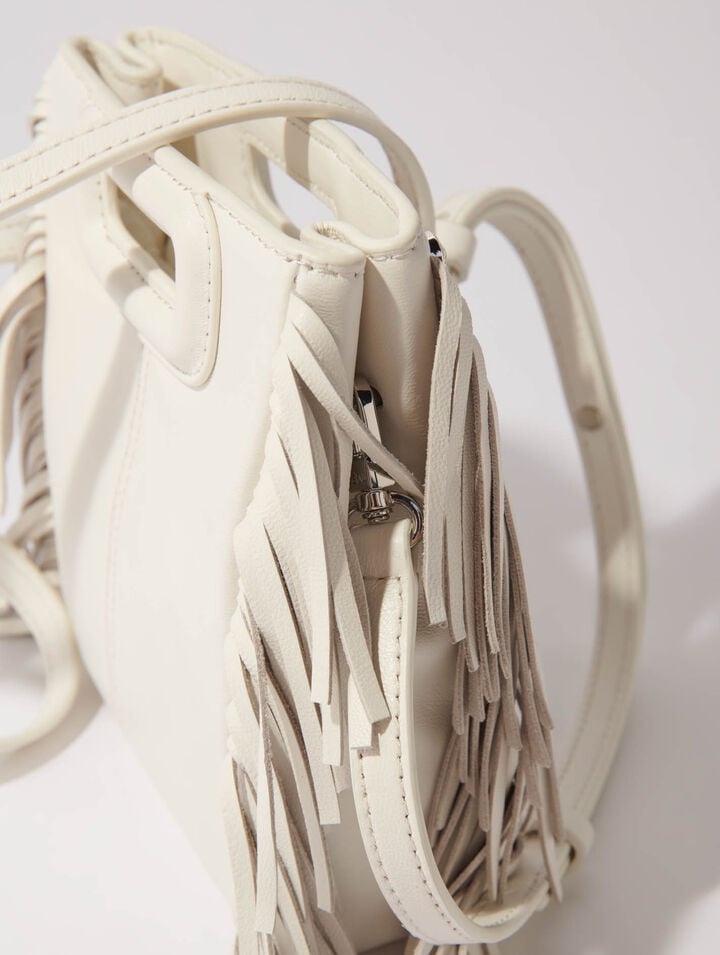 Sac M mini en cuir à strass