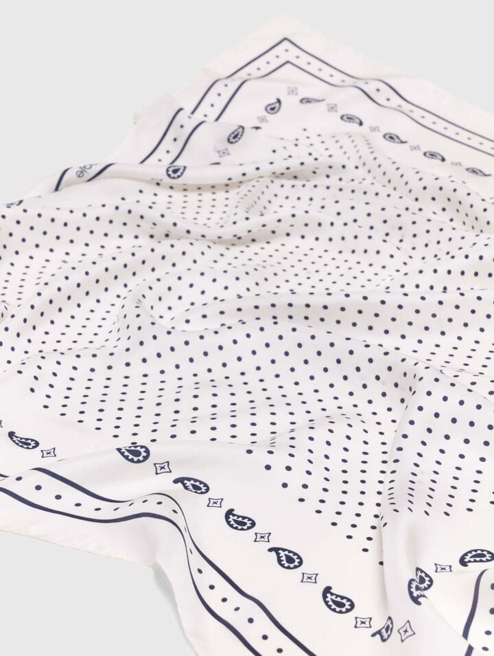 90x90 printed silk scarf