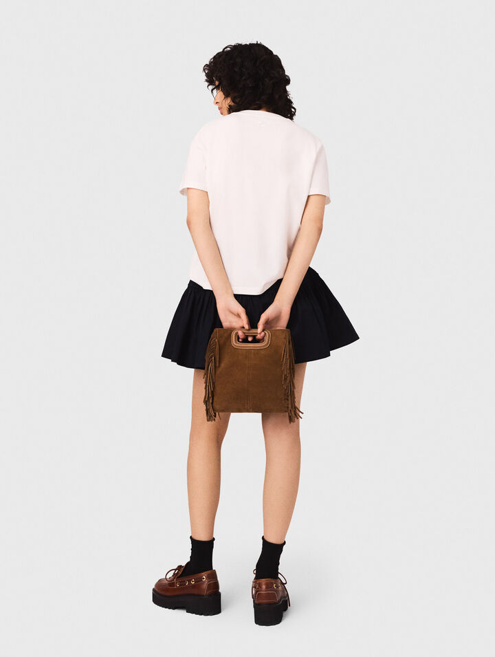 T-shirt with embroidered Paris logo