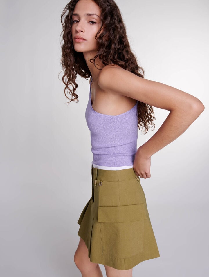 Mini jupe plissée