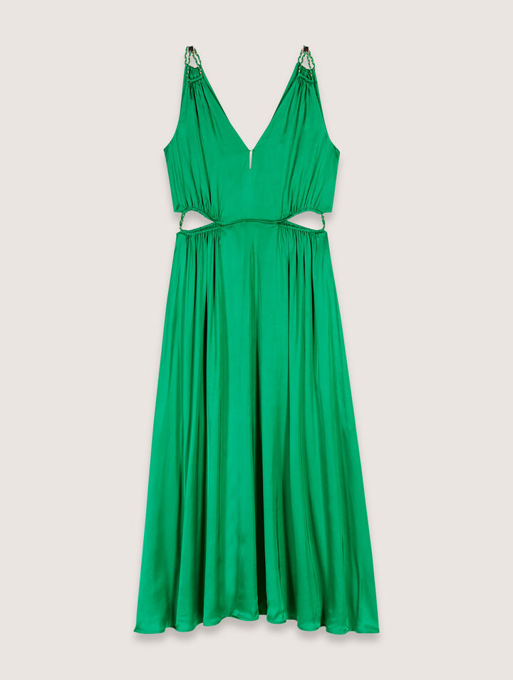 Satin-look maxi dress