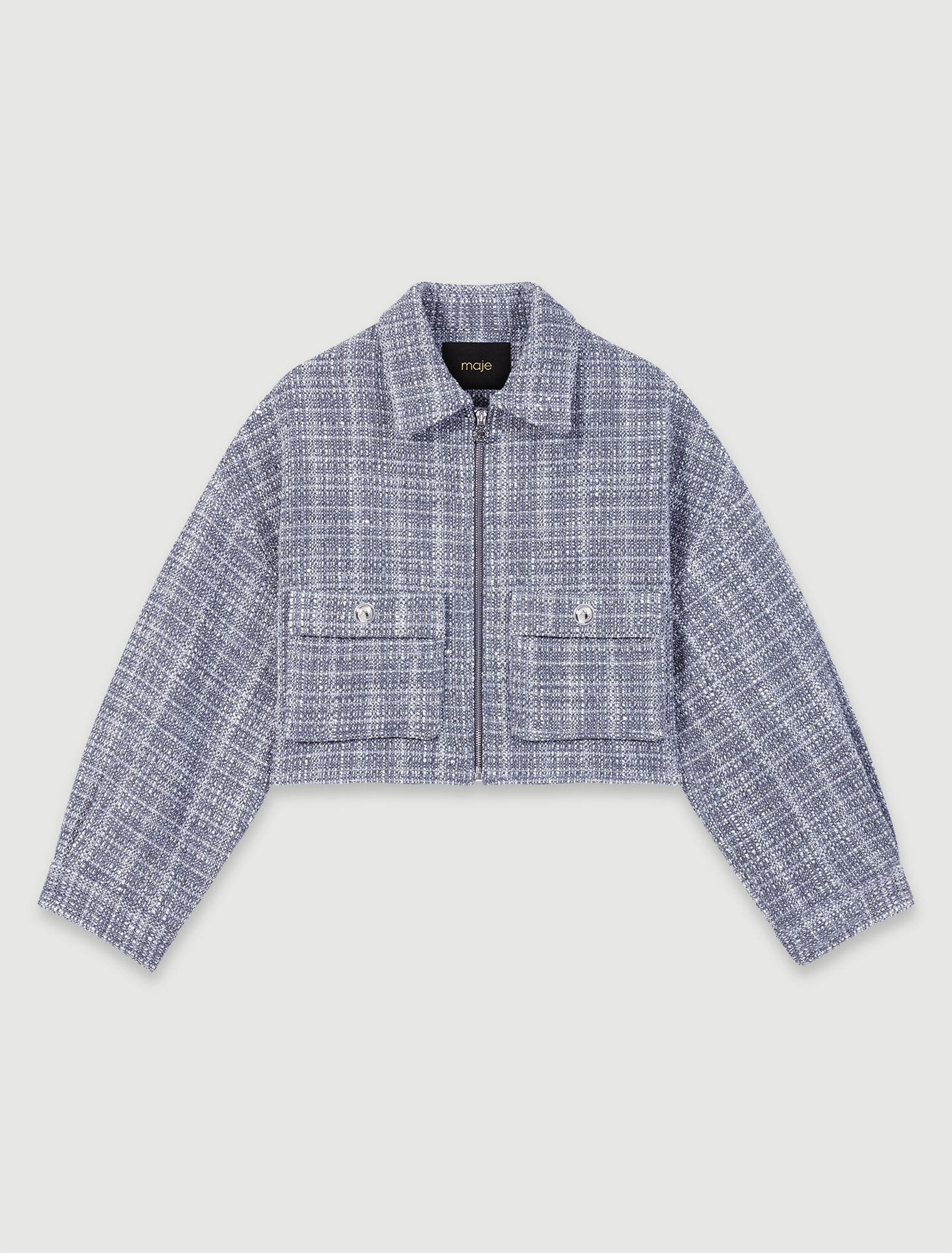 Blouson court en tweed