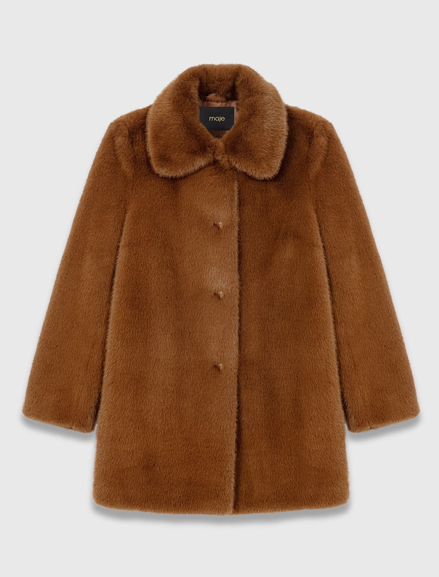 Manteau mi-long en fausse fourrure Manteau mi-long en fausse fourrure