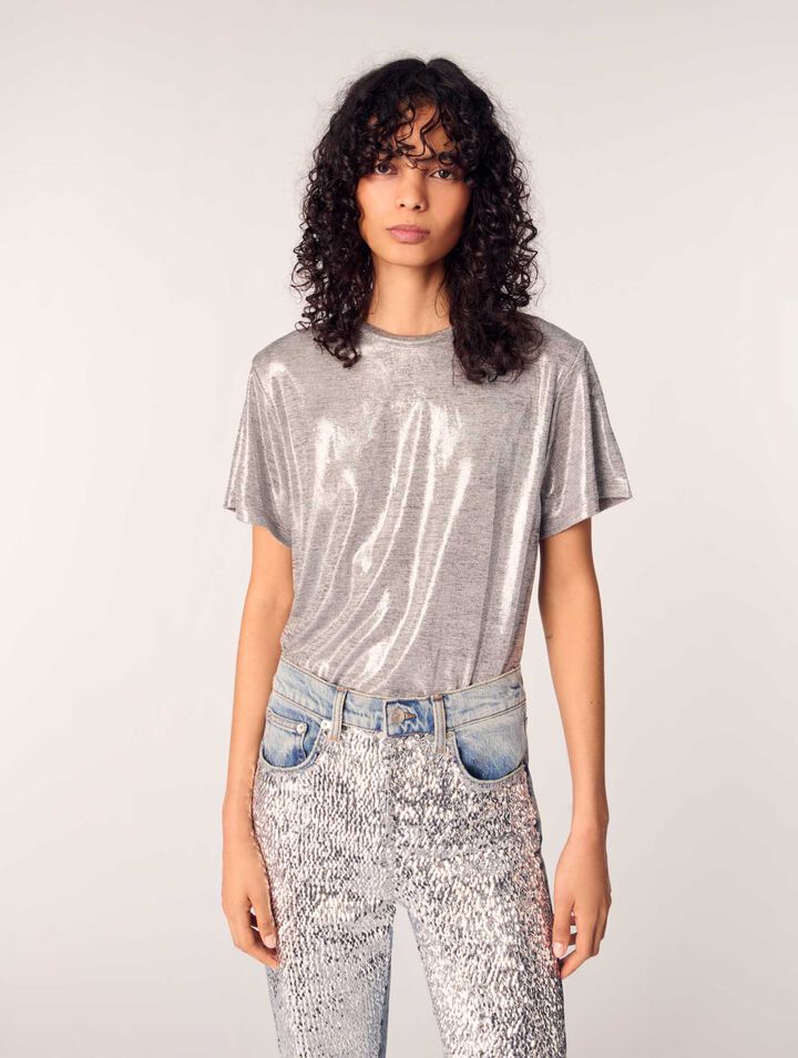 Tee-shirt lamé