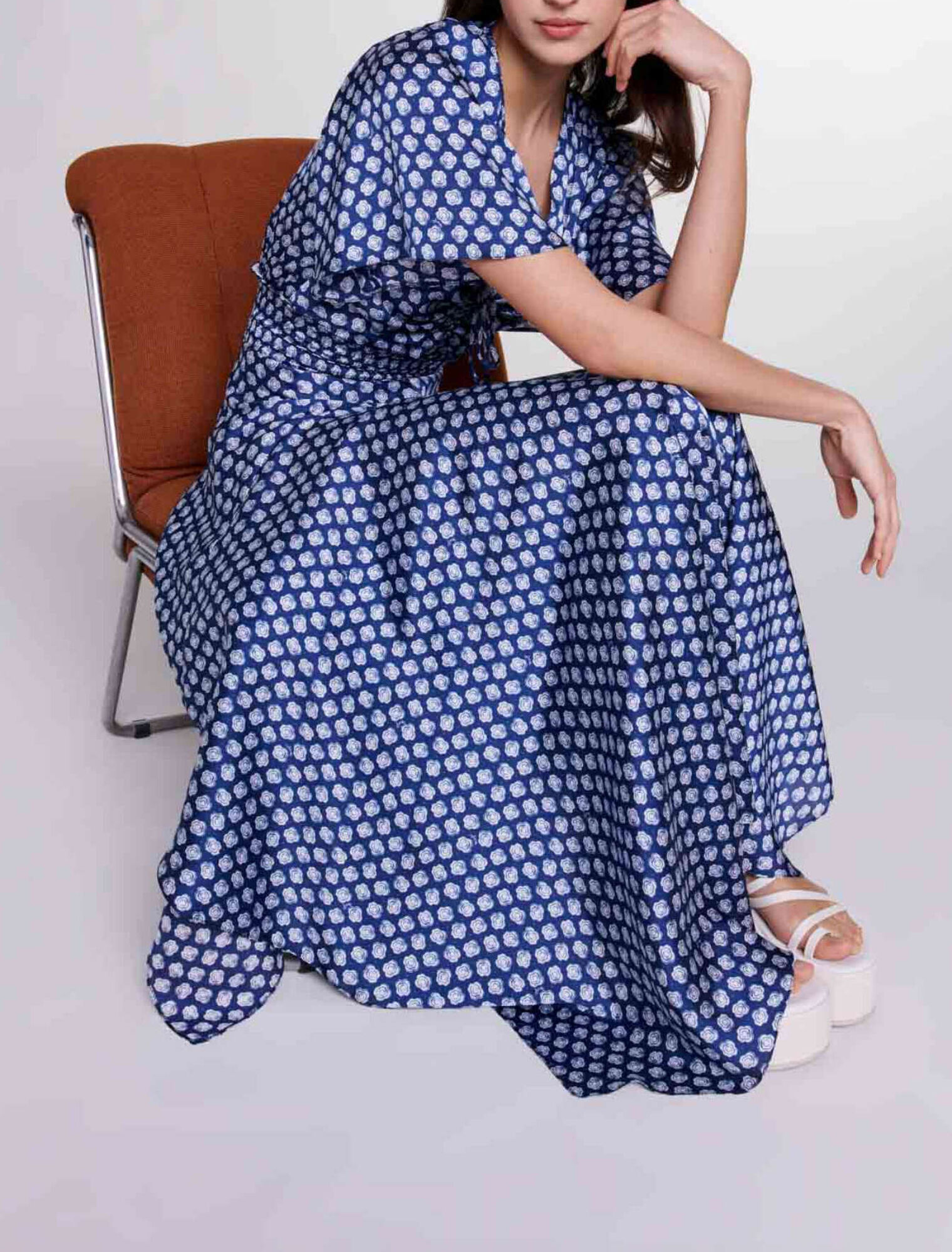 Robe longue imprimée