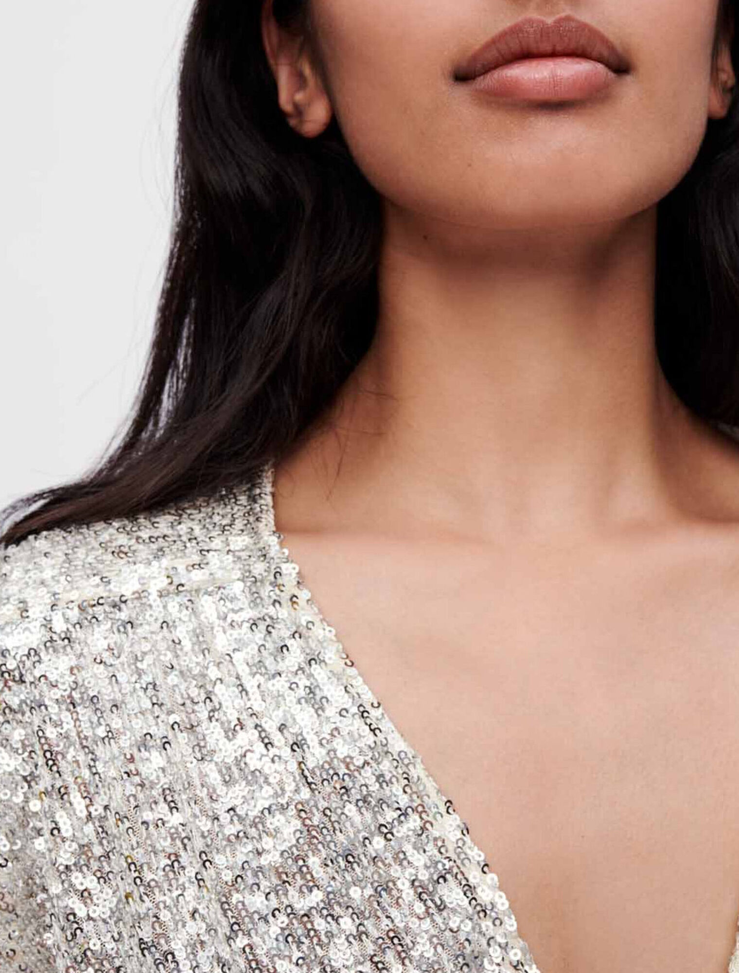 Sequinned playsuit