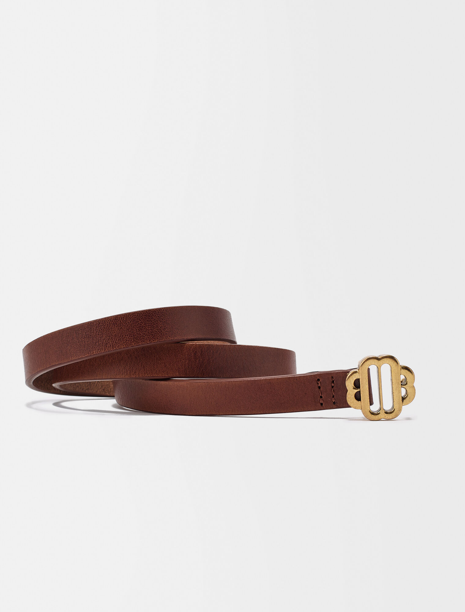 Ceinture fine en cuir