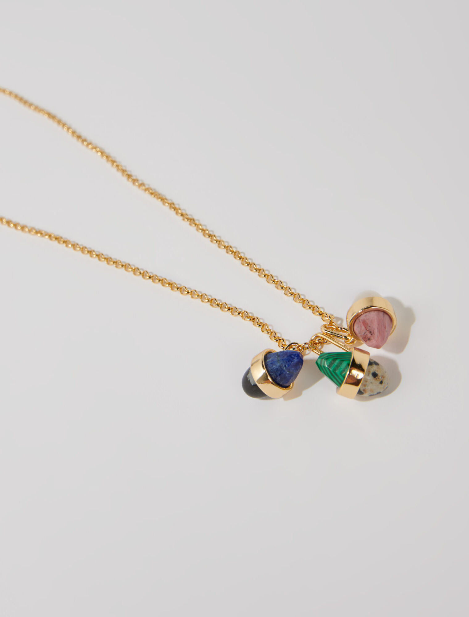 Collier chaîne à pendentifs