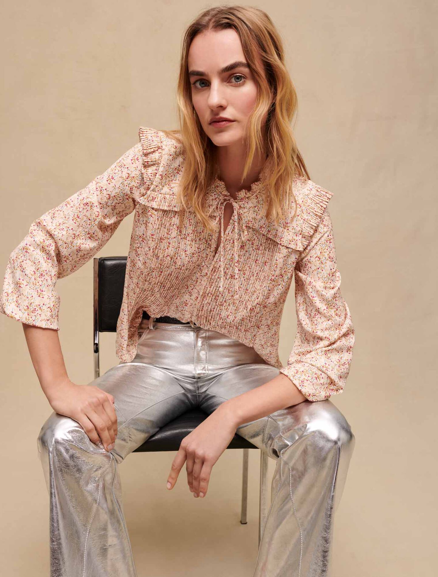 Blouse à fronces
