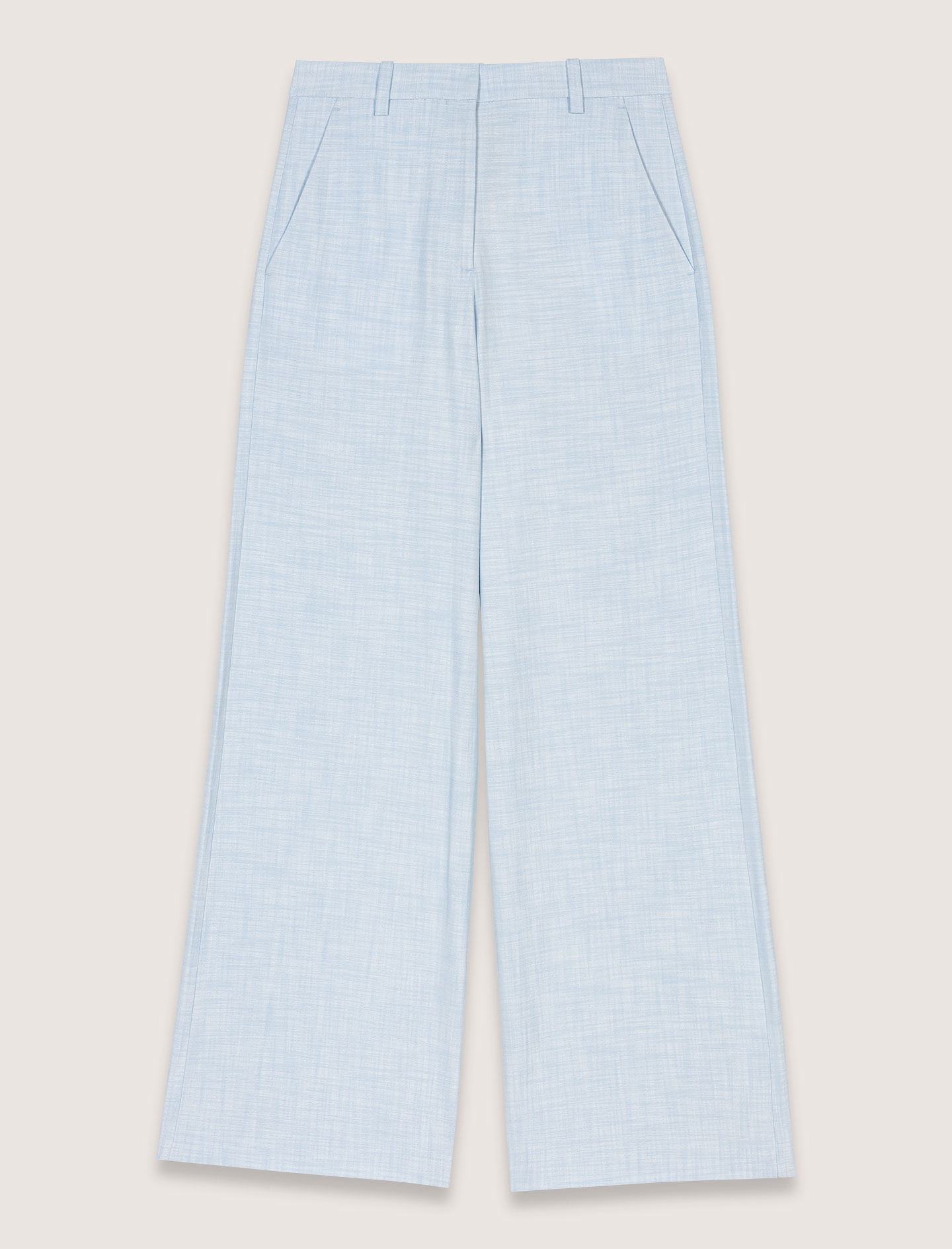 Wide-leg suit trousers Blue For Women | Maje