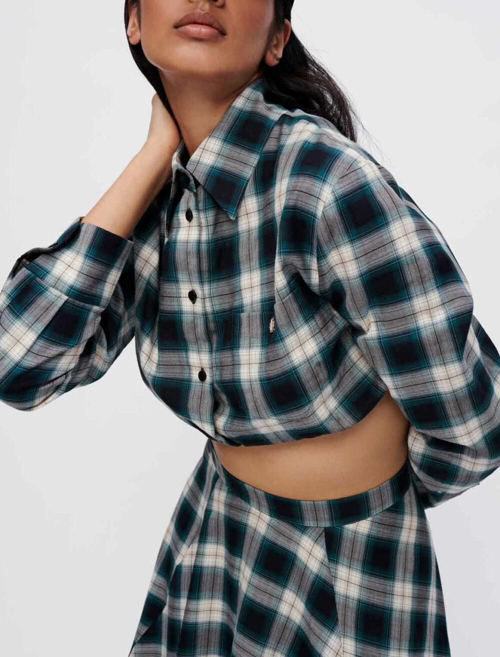 Maje plaid shirt dress new arrivals
