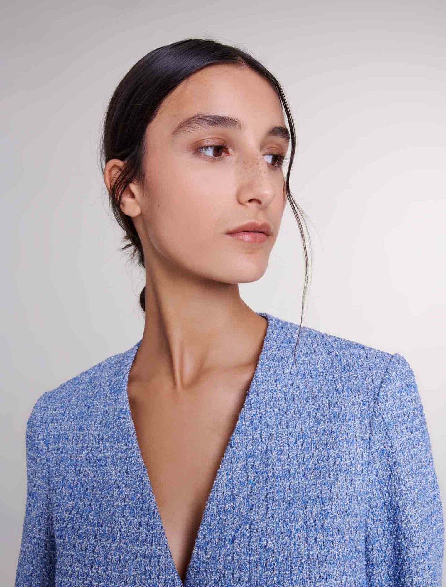 Robe courte en tweed