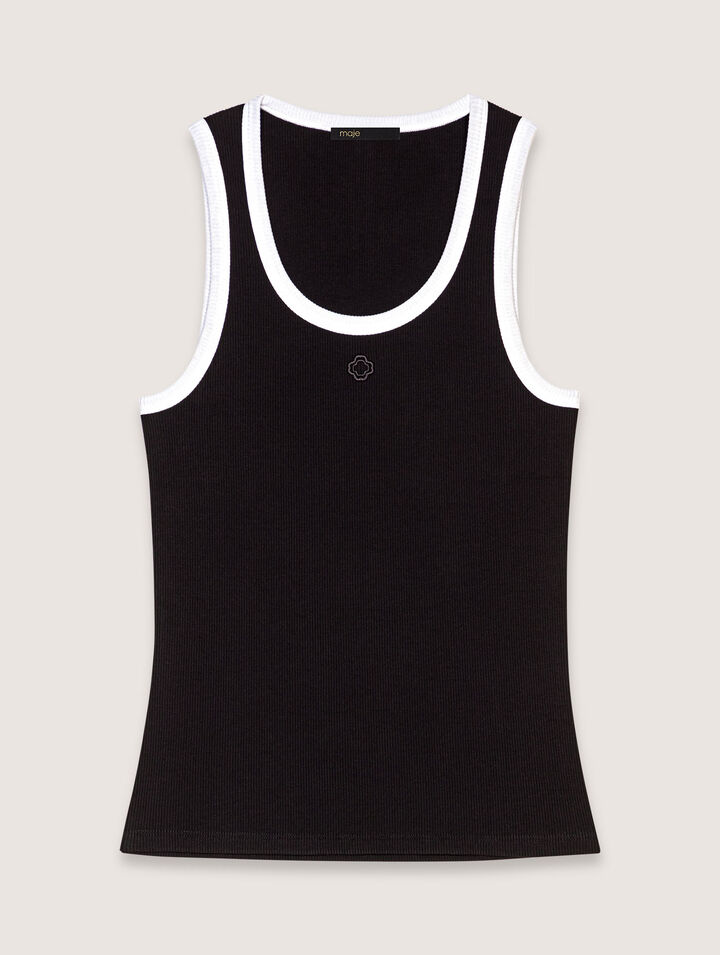Ribbed vest tank top