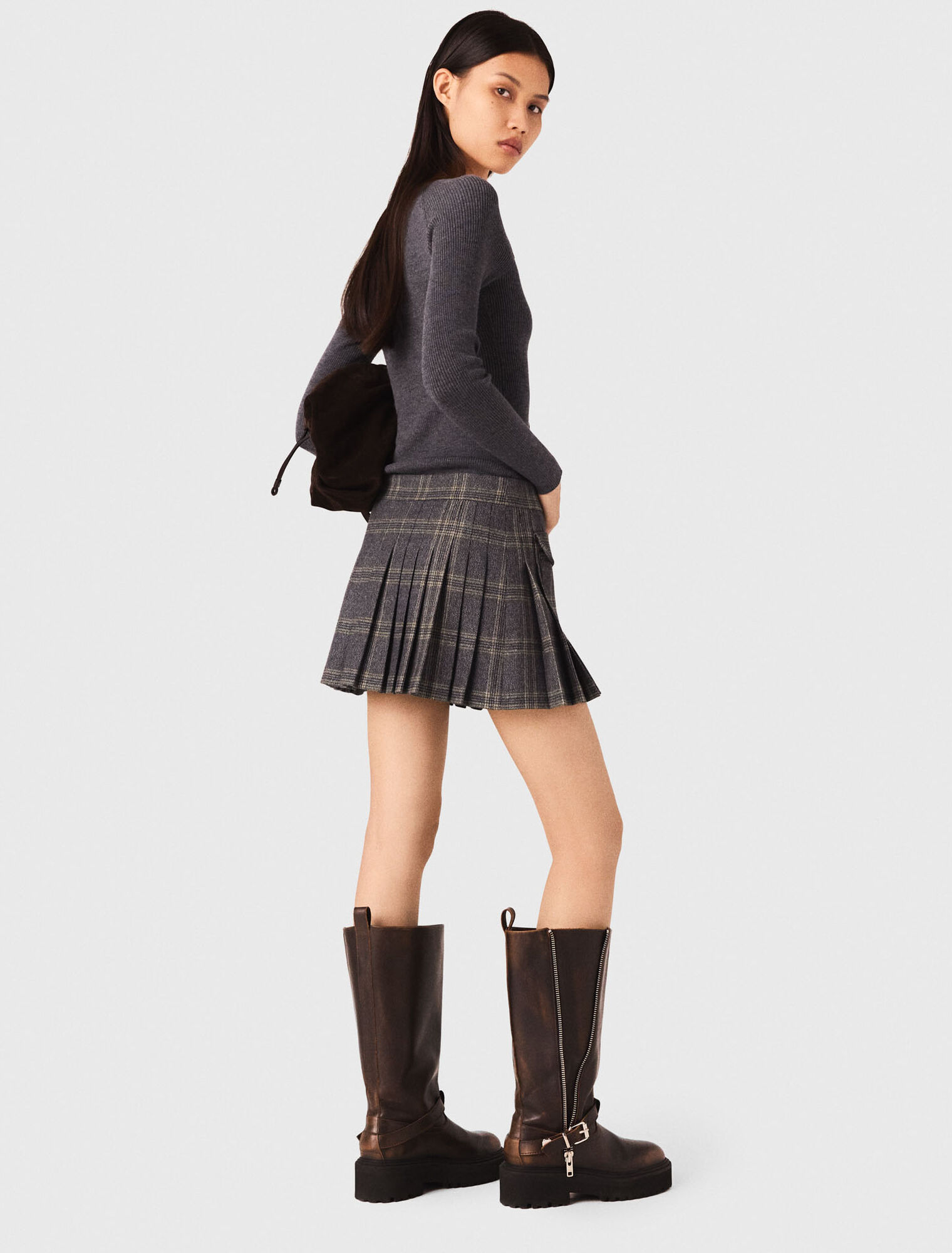 Rib knit jumper