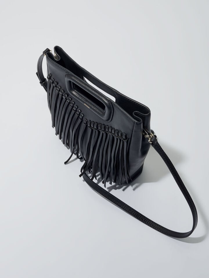 Sac M en cuir à franges