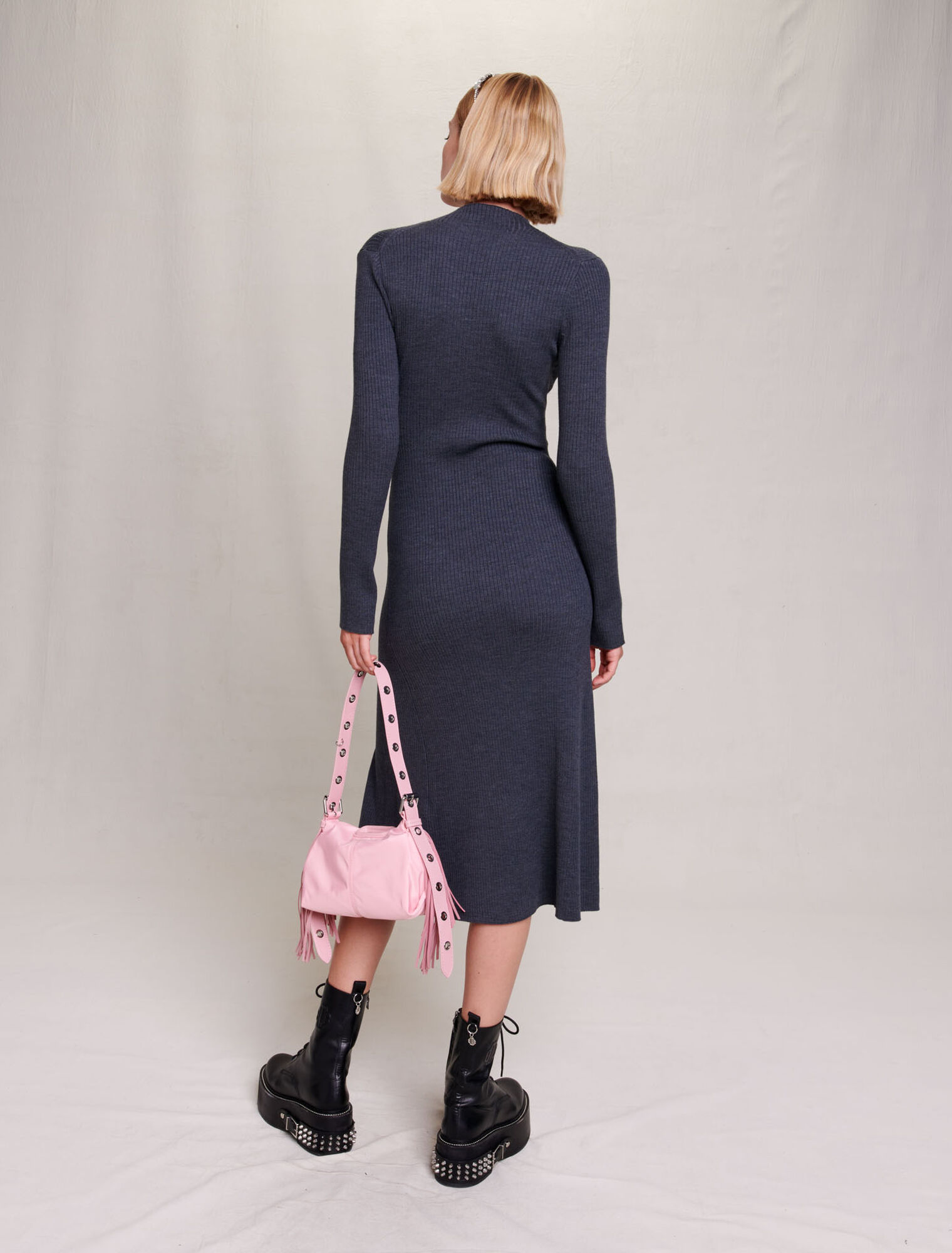 Robe longue en maille