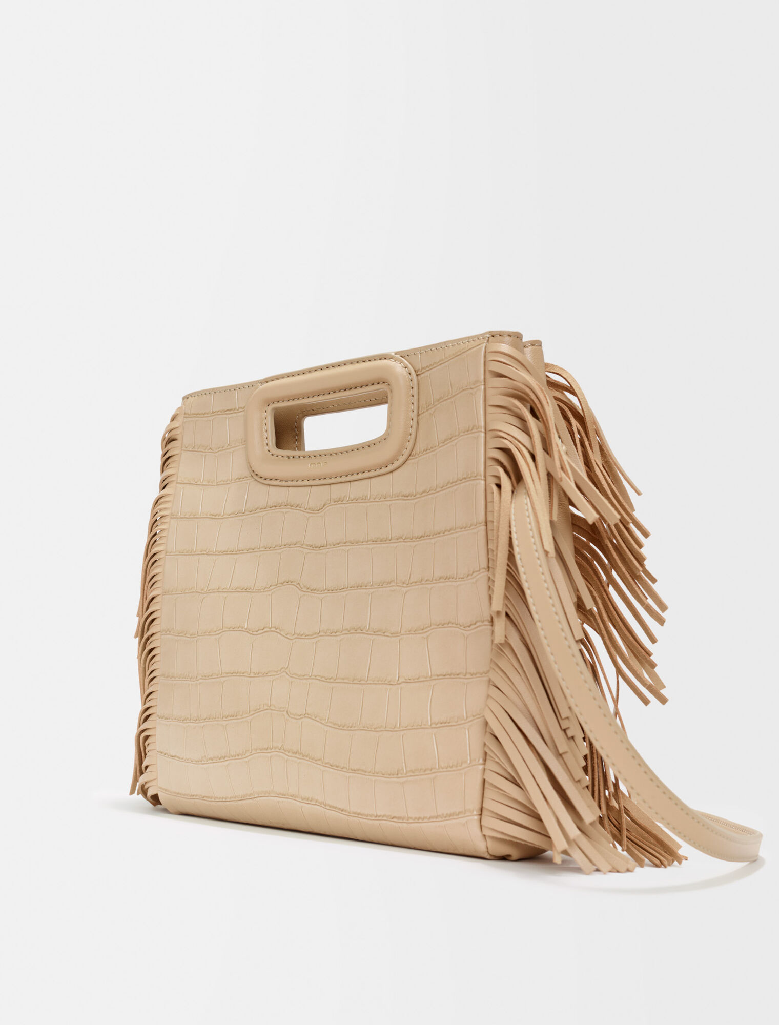 Sac M en cuir croco