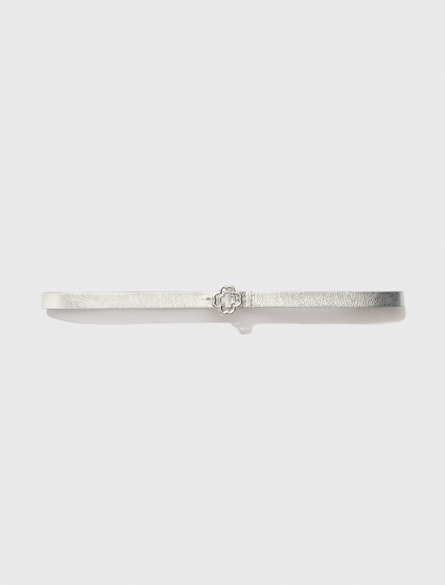 Ceinture fine à boucle Clover
