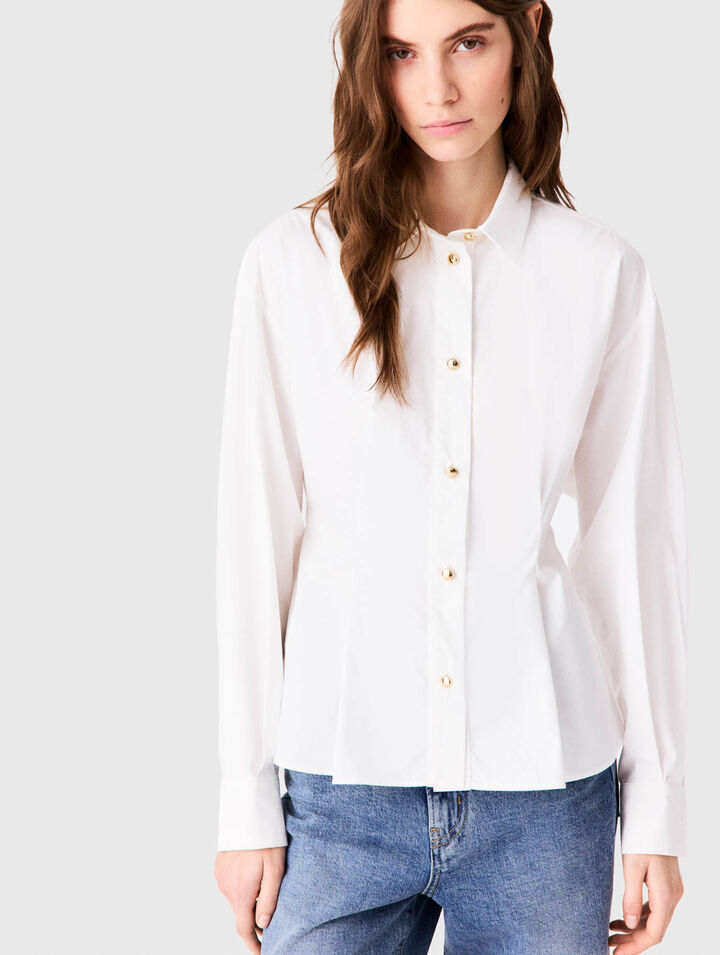 Shirt with lace-up back