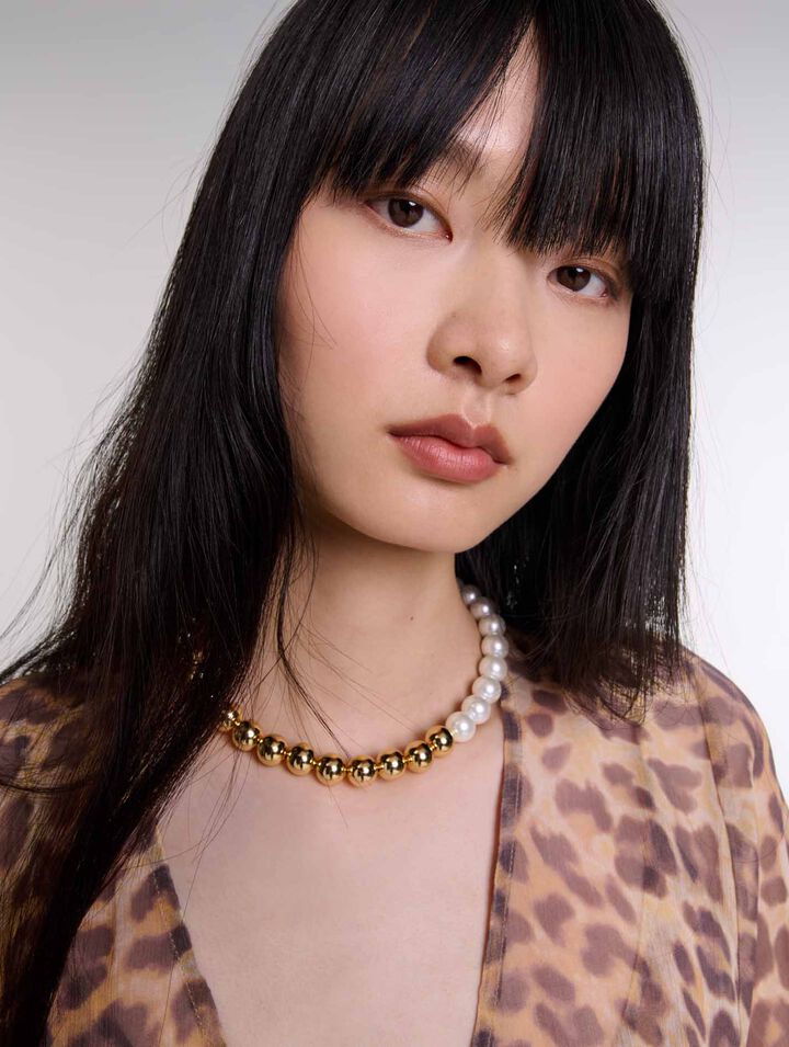 Leopard-print maxi dress