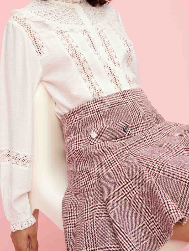 Chemise à broderies anglaises