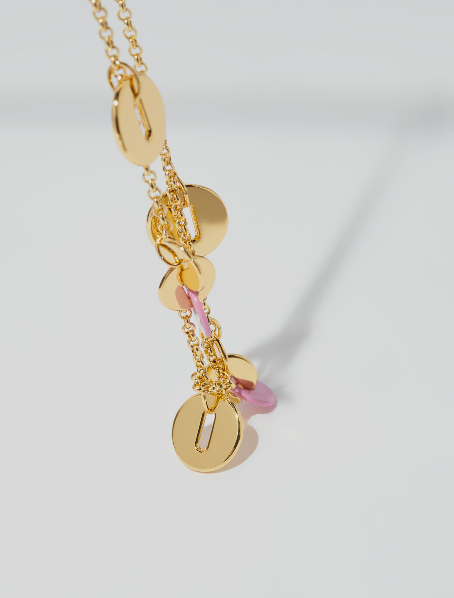 Collier chaîne à pendentifs