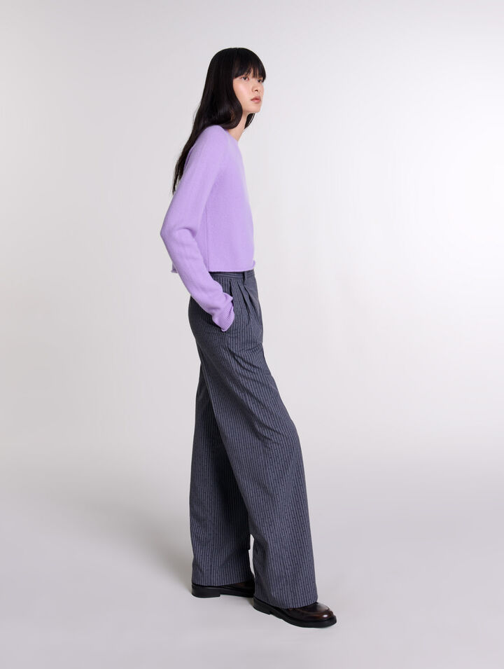 Pantalon de tailleur strassé
