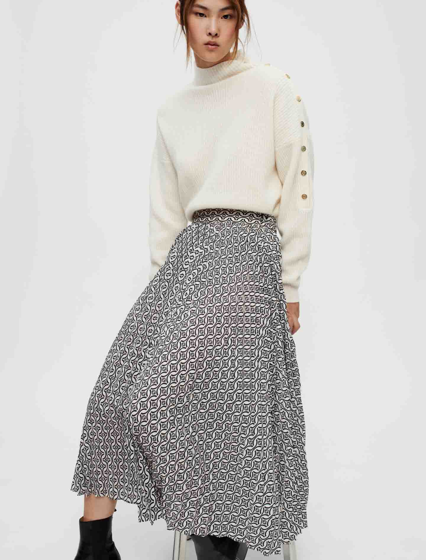 Jupe midi maje shop