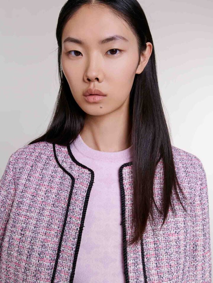 Veste courte en tweed