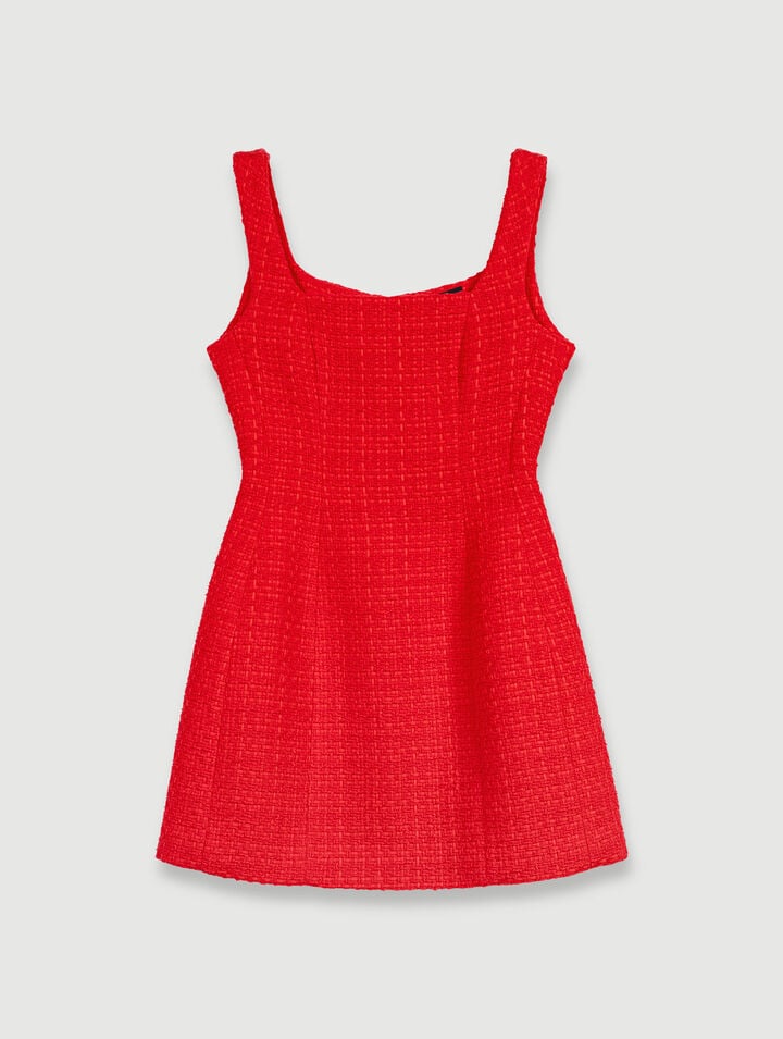 Robe courte en tweed