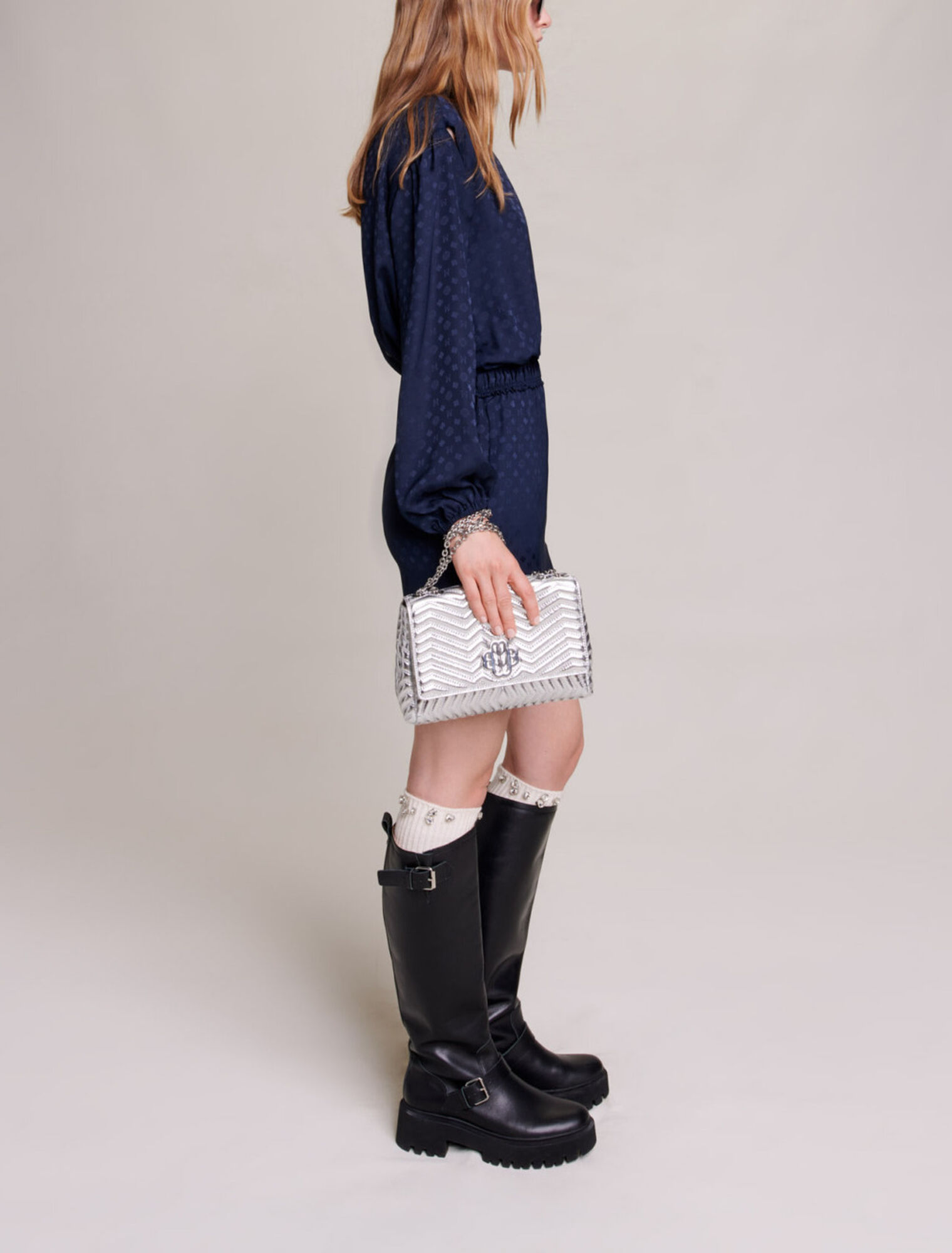 Robe courte en tweed