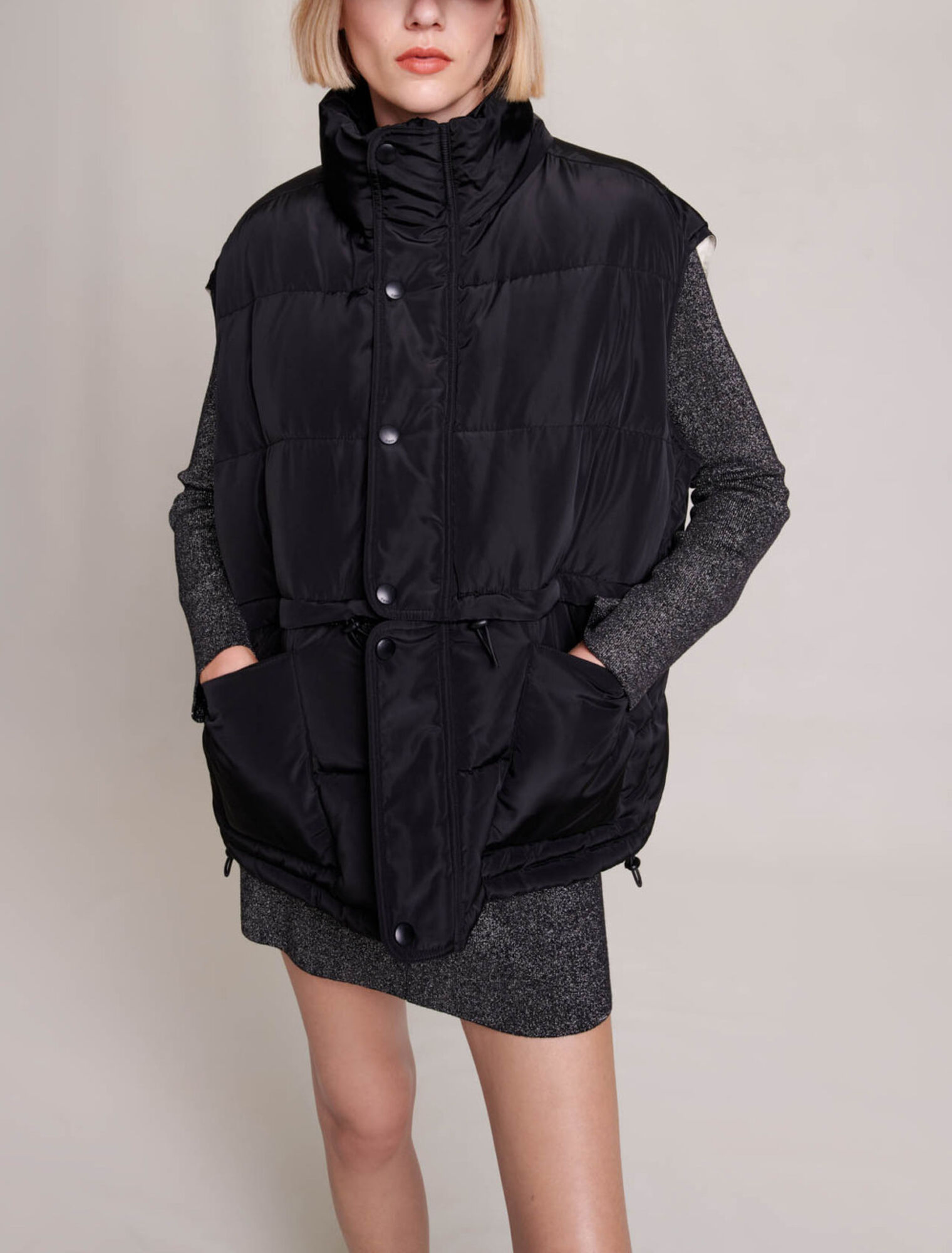 Sleeveless puffer jacket