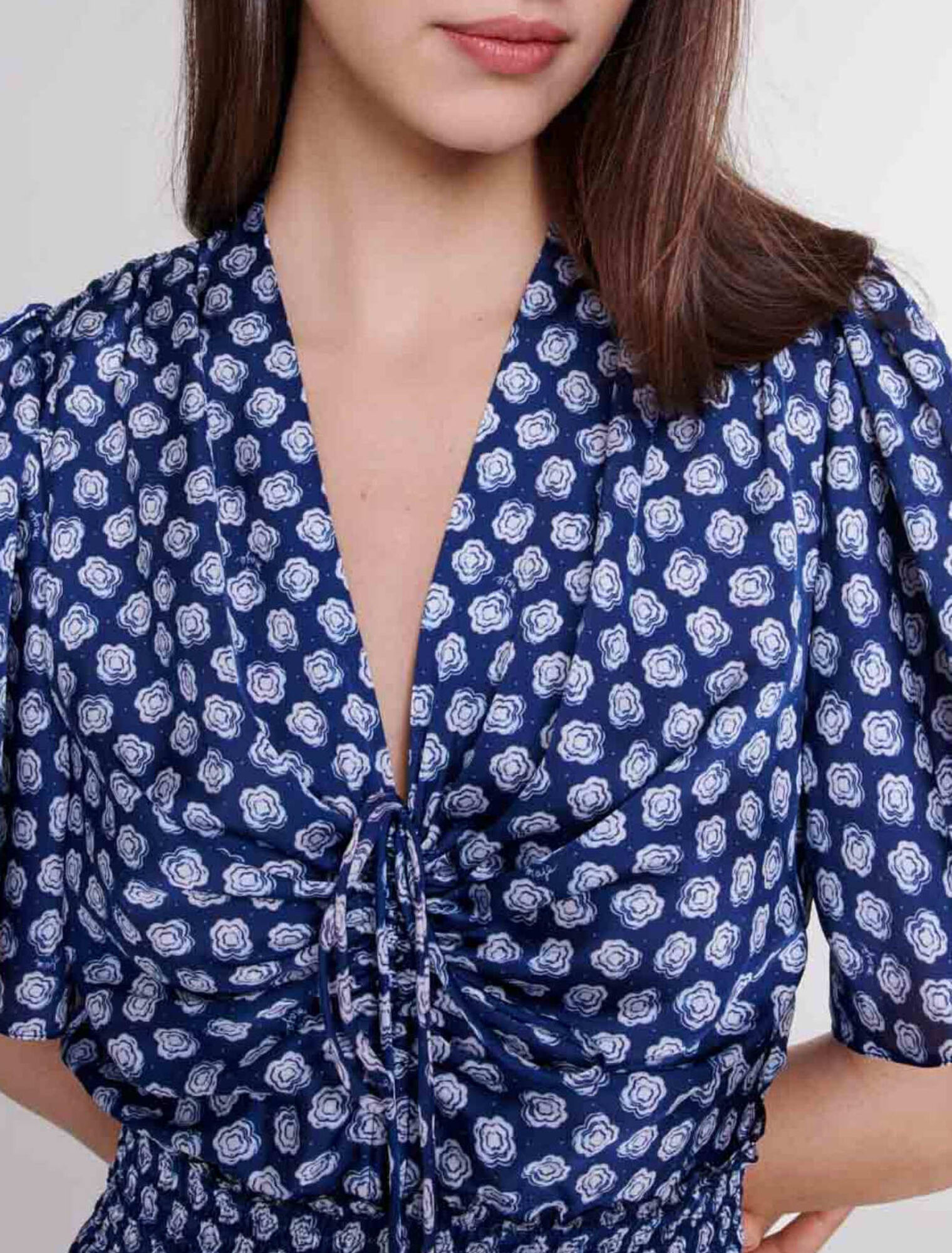 Robe longue imprimée
