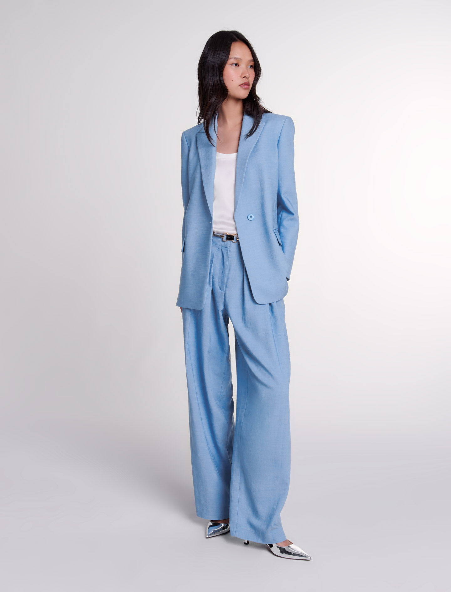 Blue suit jacket womens new arrivals